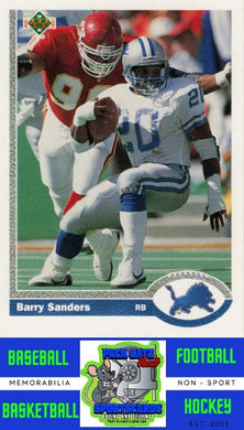 1991 Upper Deck Dealer Promo #500 Barry Sanders Dealer Promo NM