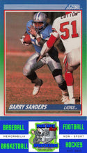 Load image into Gallery viewer, 1990 Score 100 Hottest #5 Barry Sanders NM