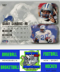 1995 Ultra #107 Barry Sanders Gold Medallion NM