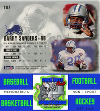 Load image into Gallery viewer, 1995 Ultra #107 Barry Sanders Gold Medallion NM