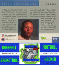 Load image into Gallery viewer, 1993 Pro Line Portraits #501 Barry Sanders NM