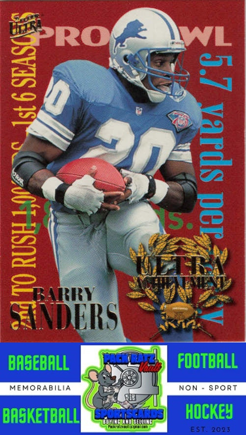 1995 Ultra #6 Barry Sanders Achievements NM