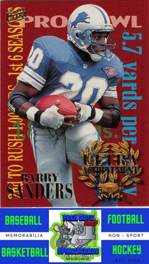 1995 Ultra #6 Barry Sanders Achievements NM