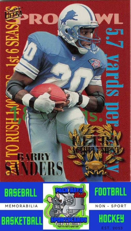 1995 Ultra #6 Barry Sanders Achievements NM