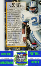 Load image into Gallery viewer, 1995 Ultra #4 Barry Sanders Award Winners Gold Medallion NM