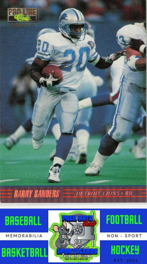 1995 Pro Line Series II #II-14 Barry Sanders Printer's Proofs NM