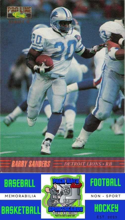 1995 Pro Line Series II #II-14 Barry Sanders Printer's Proofs NM