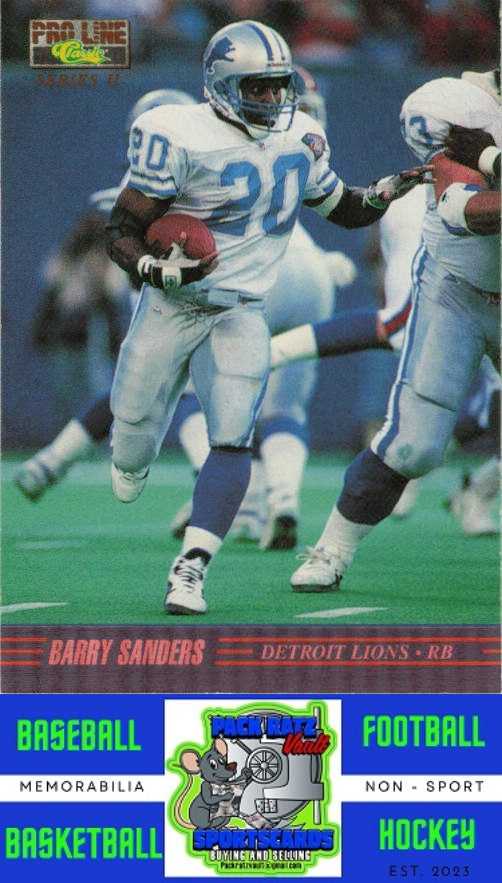 1995 Pro Line Series II #II-14 Barry Sanders Printer's Proofs NM