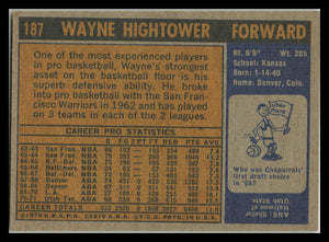 1971 Topps #187 Wayne Hightower VG