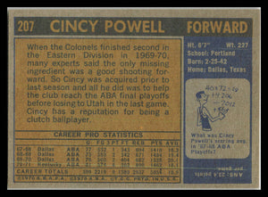 1971 Topps #207 Cincy Powell VG