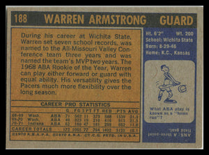 1971 Topps #188 Warren Armstrong VG