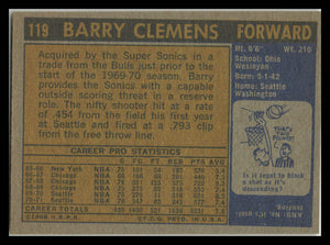 1971 Topps #119 Barry Clemens VG