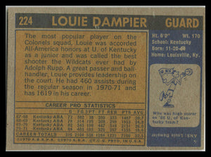 1971 Topps #224 Louie Dampier VG