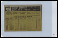 Load image into Gallery viewer, 1961 Topps #137 Chuck Dressen G/VG