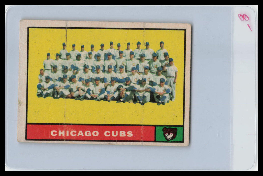 1961 Topps #122 Chicago Cubs TC G/VG