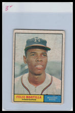 Load image into Gallery viewer, 1961 Topps #164 Felix Mantilla G/VG