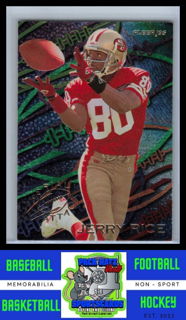 1995 Fleer #4 Jerry Rice Aerial Attack NM