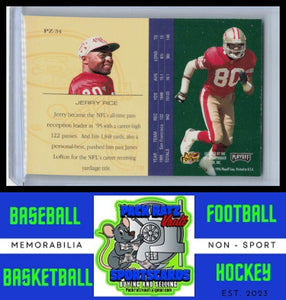 1996 Playoff Trophy Contenders #PZ-34 Jerry Rice Playoff Zone NM