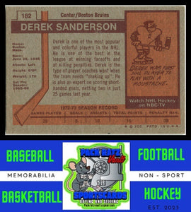 1973 Topps #182 Derek Sanderson VG/EX