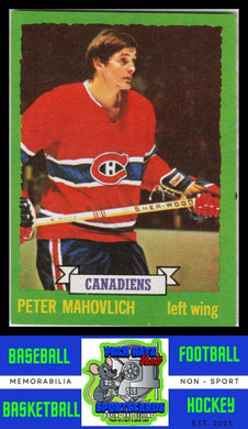 1973 Topps #186 Pete Mahovlich VG/EX