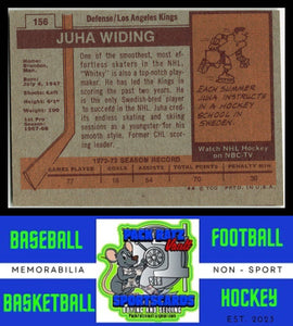 1973 Topps #156 Juha Widing VG/EX