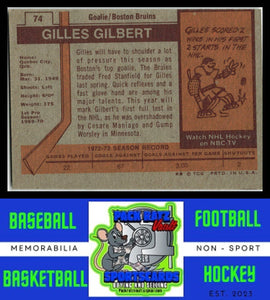 1973 Topps #74 Gilles Gilbert VG/EX