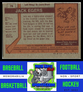 1973 Topps #79 Jack Egers VG/EX