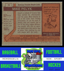 1973 Topps #71 Mike Pelyk VG/EX