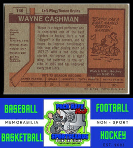 1973 Topps #166 Wayne Cashman VG/EX