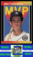 Load image into Gallery viewer, 1989 Donruss #BC-17d Alan Trammell "© 1988 LEAF, INC" &amp; "* Denotes *" on back Bonus MVP's NM