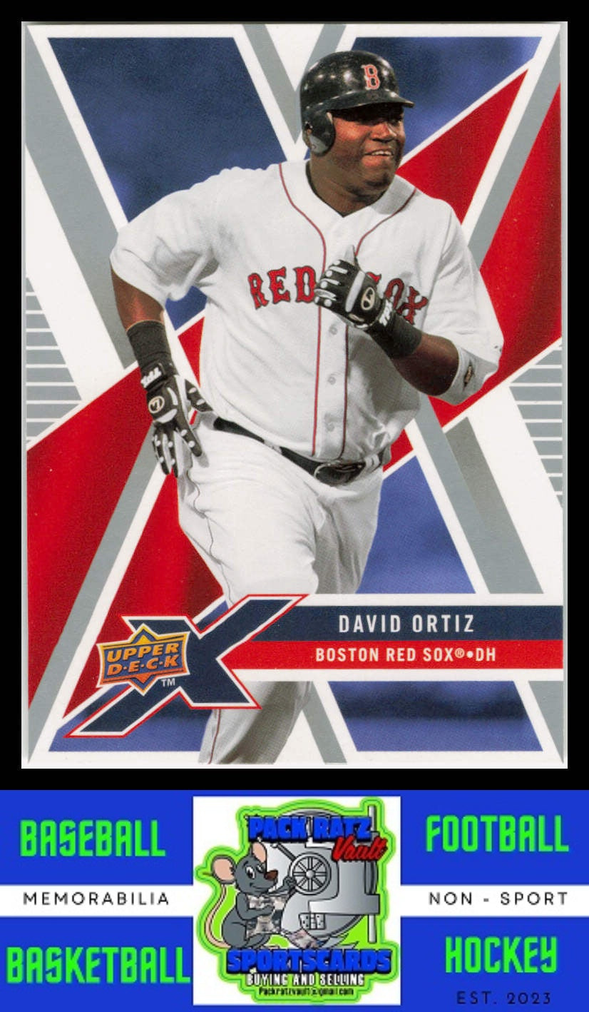 2008 Upper Deck X #12 David Ortiz Die Cut Gold NM