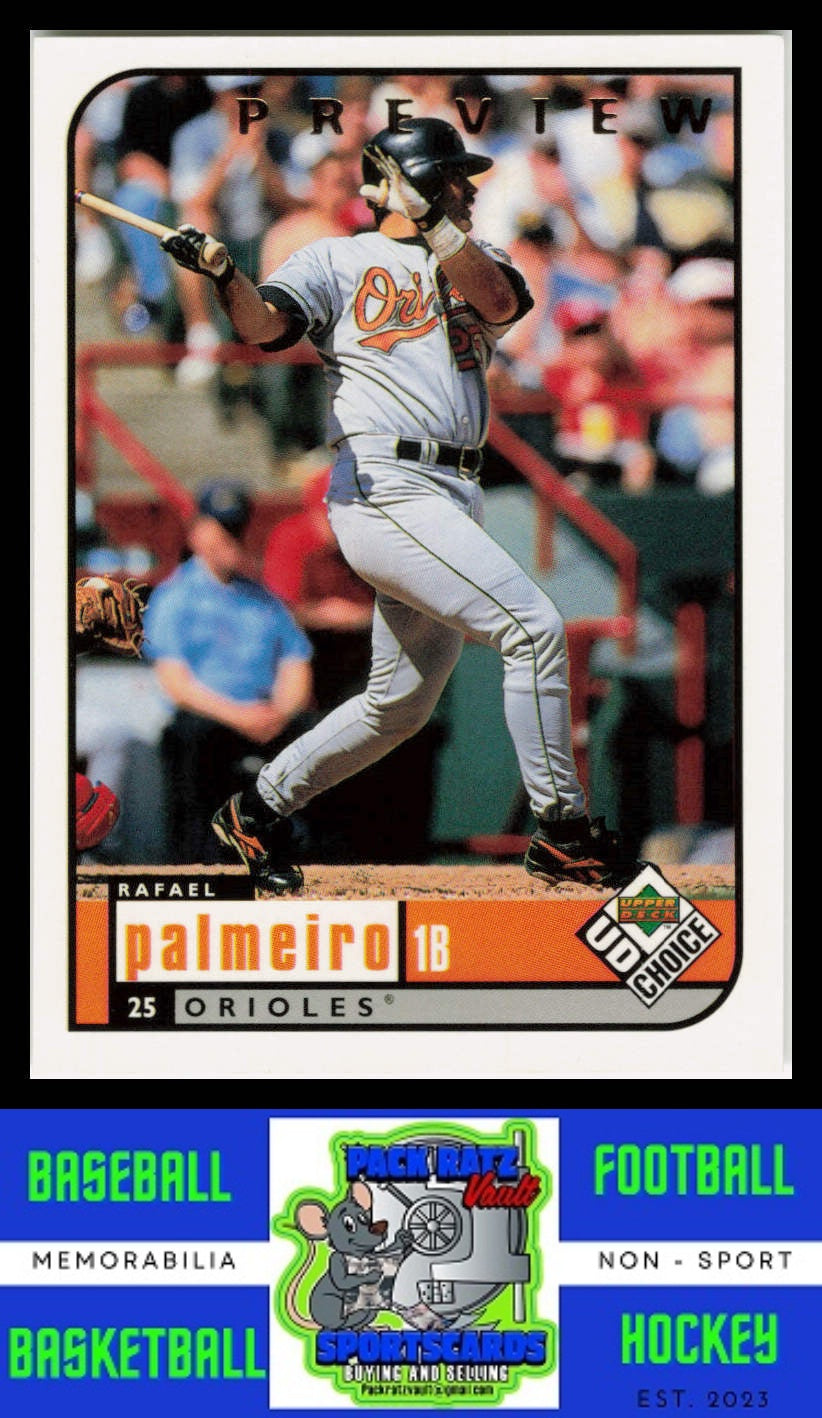 1999 UD Choice #60 Rafael Palmeiro NM