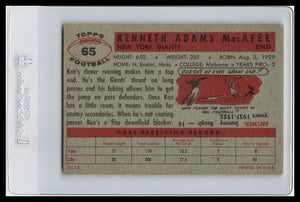 1956 Topps #65 Ken MacAfee VG