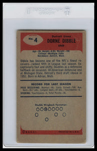 1955 Bowman #4 Dorne Dibble VG