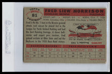 Load image into Gallery viewer, 1956 Topps #81 Fred Morrison VG