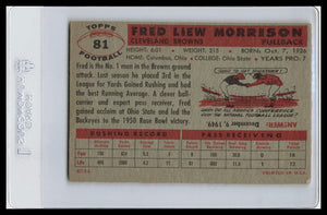 1956 Topps #81 Fred Morrison VG