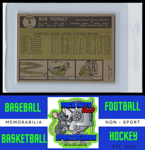 1961 Topps #9 Bob Purkey VG