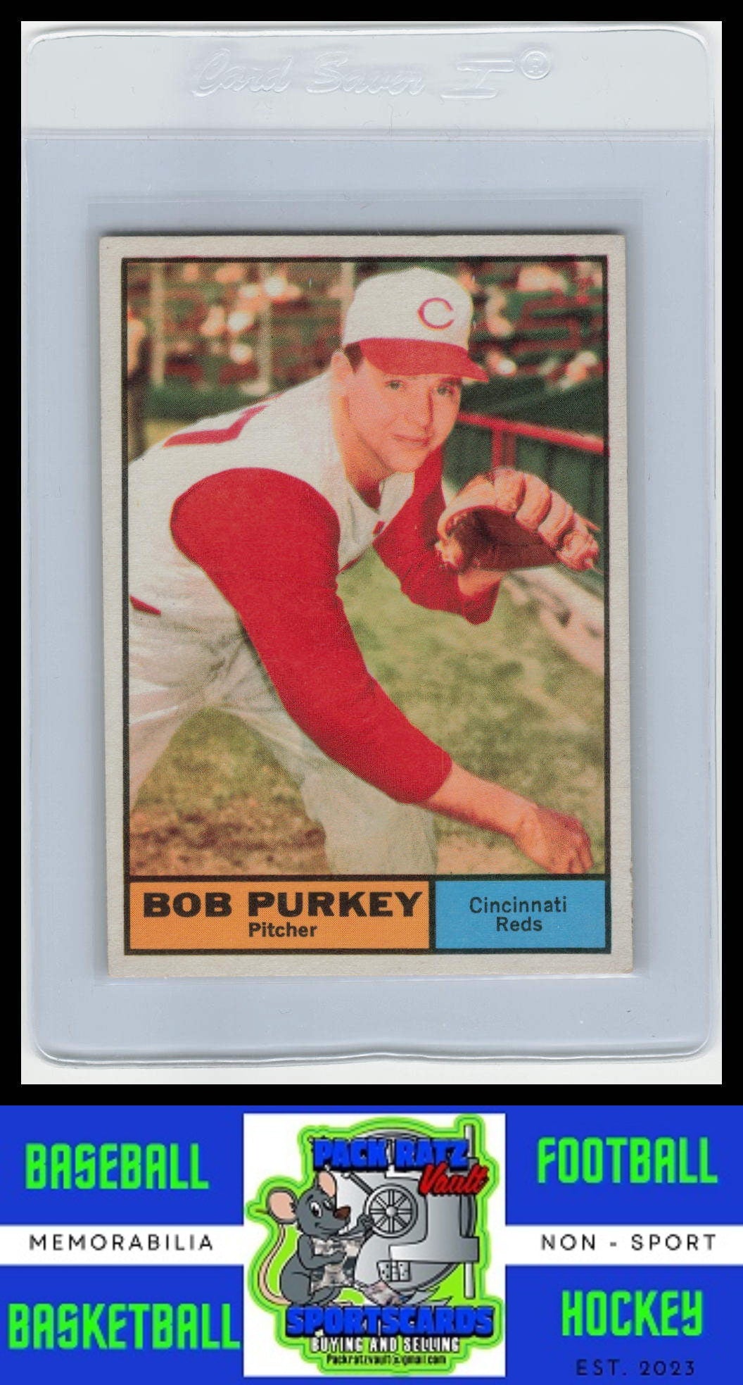 1961 Topps #9 Bob Purkey VG