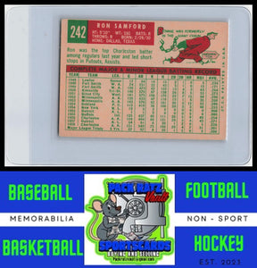 1959 Topps #242b Ron Samford Gray/darker back VG