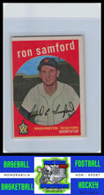 Load image into Gallery viewer, 1959 Topps #242b Ron Samford Gray/darker back VG