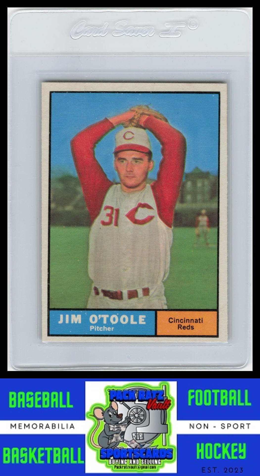 1961 Topps #328 Jim O'Toole VG