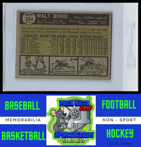 1961 Topps #334 Walt Bond VG