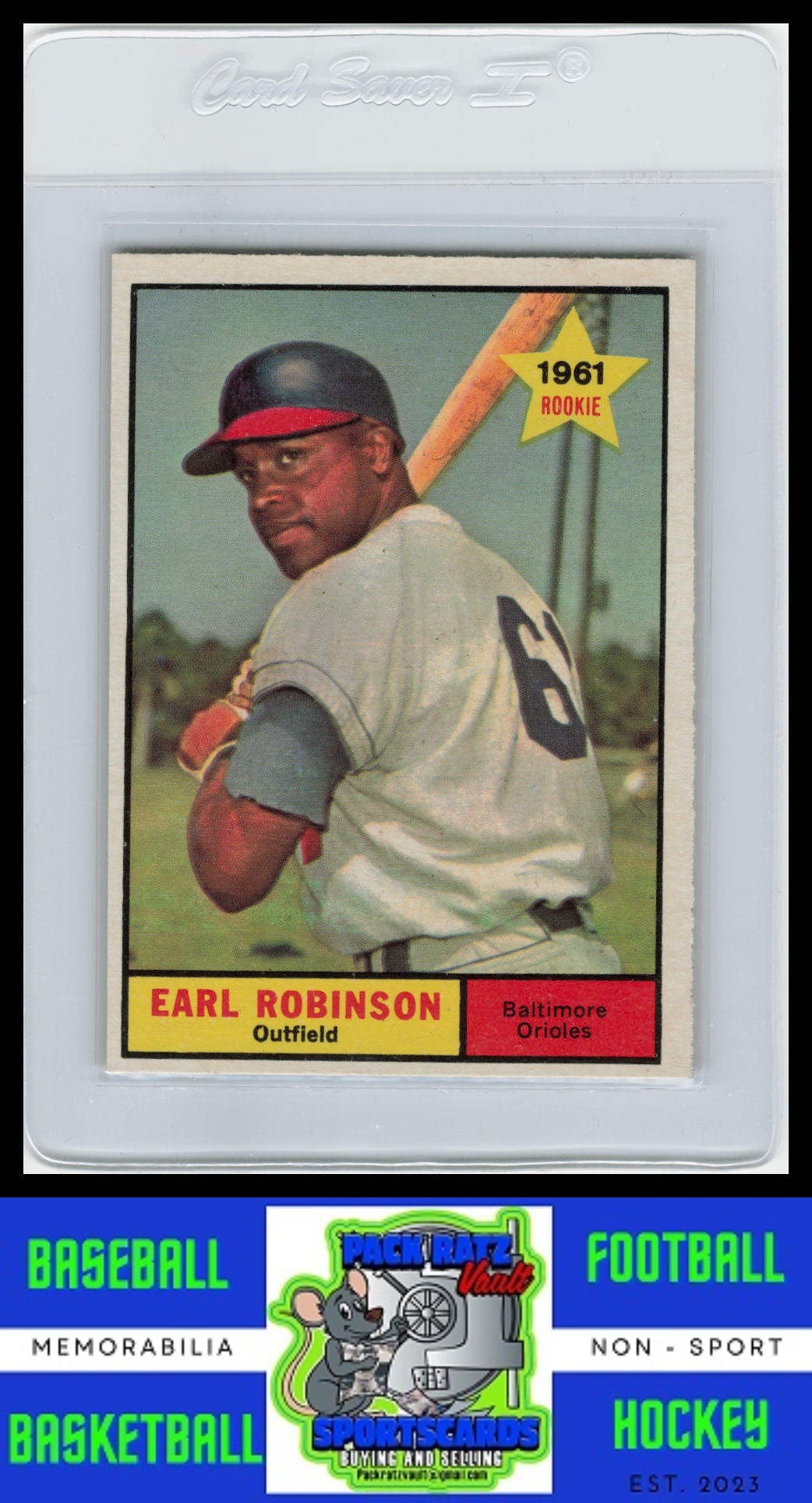 1961 Topps #343 Earl Robinson VG