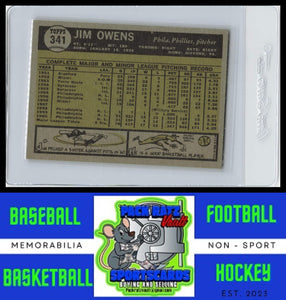 1961 Topps #341 Jim Owens VG