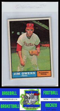 1961 Topps #341 Jim Owens VG