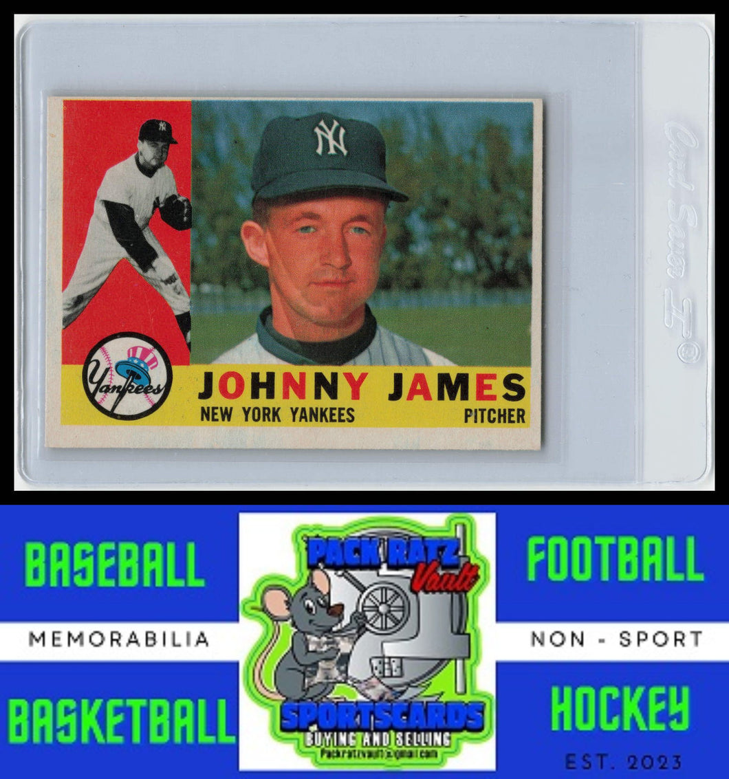 1960 Topps #499 Johnny James VG