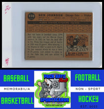 Load image into Gallery viewer, 1960 Topps #528 Ben Johnson VG