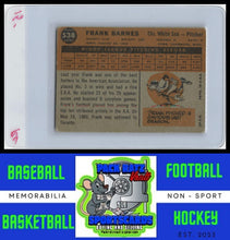 Load image into Gallery viewer, 1960 Topps #538 Frank Barnes VG