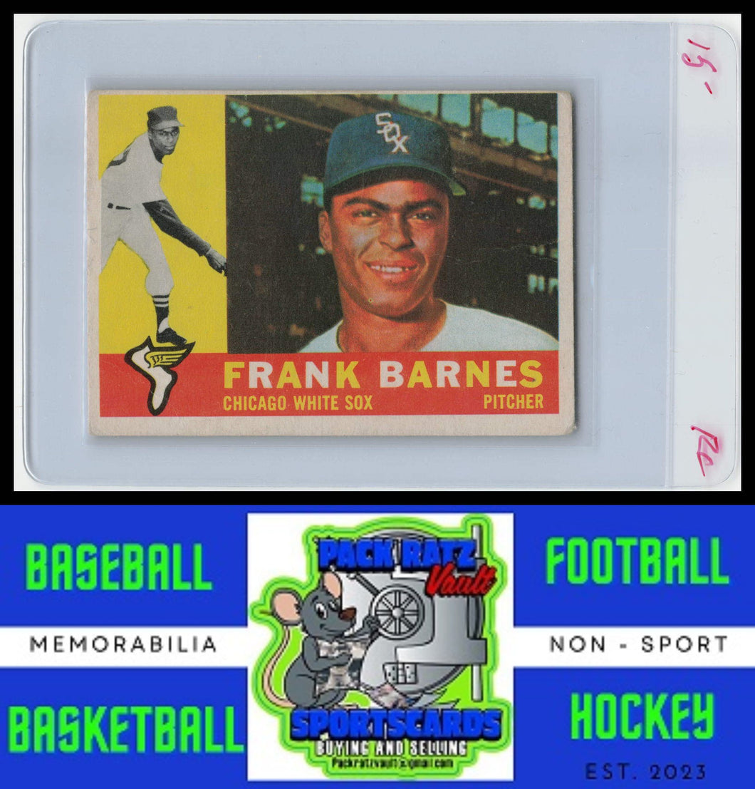 1960 Topps #538 Frank Barnes VG