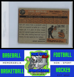 1960 Topps #139 Carl Mathias VG